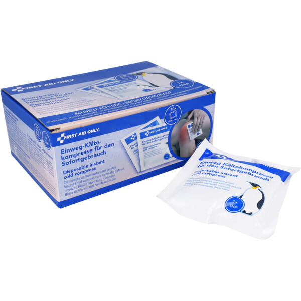 FIRST AID ONLY Sofort-Kälte-Kompresse, 130 x 140 mm, 10er