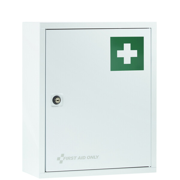 FIRST AID ONLY Erste-Hilfe-Schrank, Inhalt DIN 13157, wei&szlig;