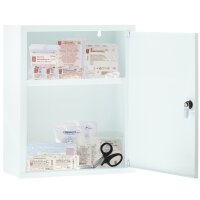 FIRST AID ONLY Erste-Hilfe-Schrank, Metall, weiß, unbestückt