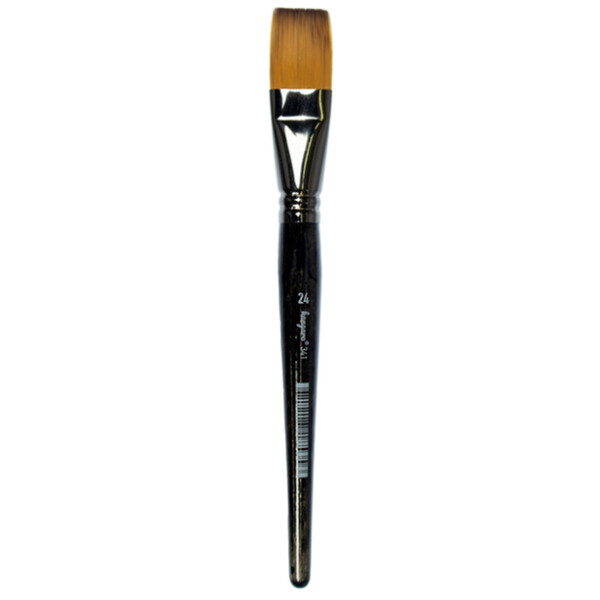 kangaro Haarpinsel 341, flach, Gr. 18, schwarz lackiert