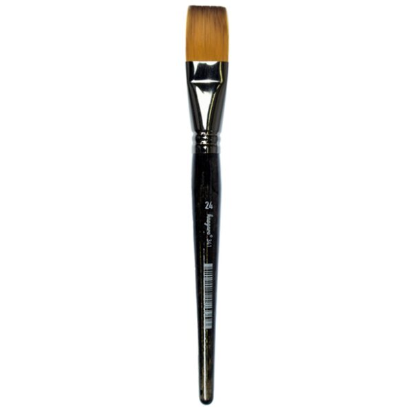 kangaro Haarpinsel 341, flach, Gr. 14, schwarz lackiert