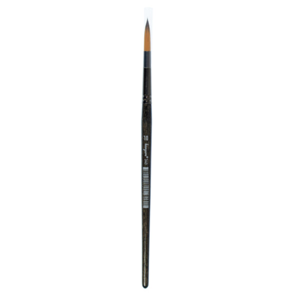 kangaro Haarpinsel 340, rund, Gr. 3, schwarz lackiert