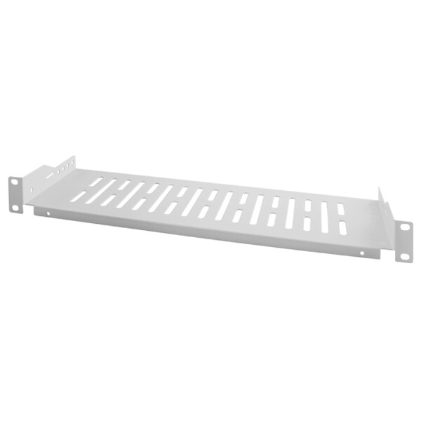 LogiLink 19" Fachboden, 1 HE, Festeinbau, (T)300 mm,schwarz