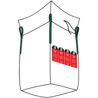 dm-folien Big Bag für Asbestentsorgung, 900 x 900 mm