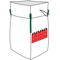 dm-folien Big Bag für Asbestentsorgung, 900 x 900 mm