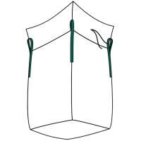 dm-folien Big Bag mit Schürze, PP, 900 x 900 mm,...