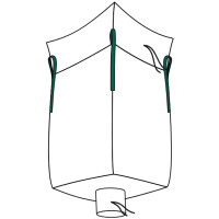 dm-folien Big Bag mit Schürze & Auslauf, 900 x...