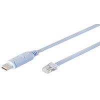 DIGITUS Konsolen-Adapterkabel, USB 2.0 - RJ45, 1,8 m, blau