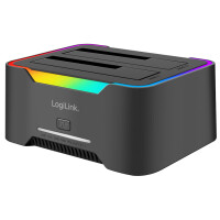LogiLink USB 3.2 Dual Festplatten Docking Station,...
