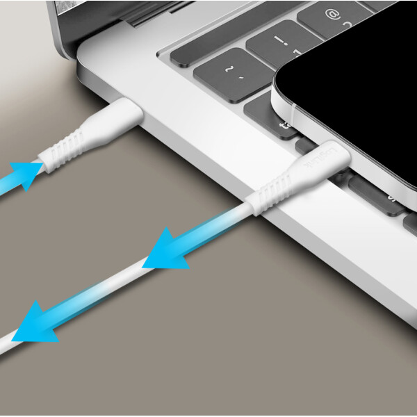 LogiLink USB 2.0 Kabel, USB-C - USB-C, 3,0 m, wei&szlig;