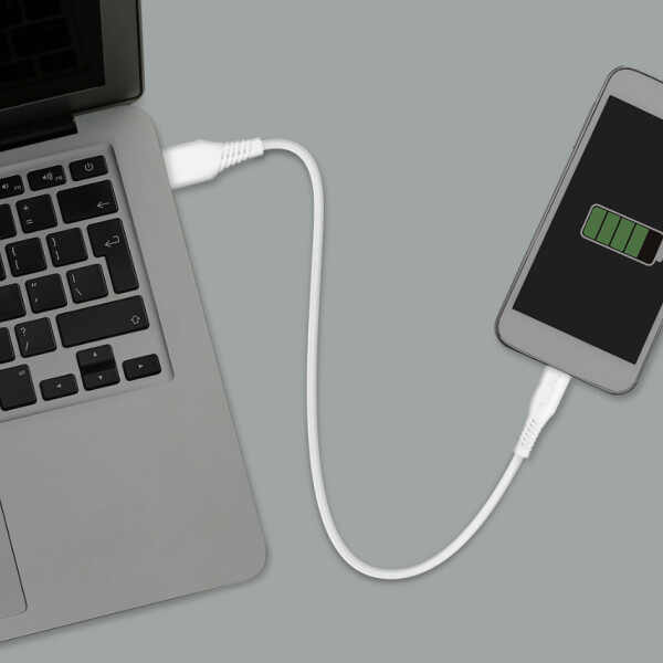 LogiLink USB 2.0 Kabel, USB-A - USB-C, 0,3 m, weiß