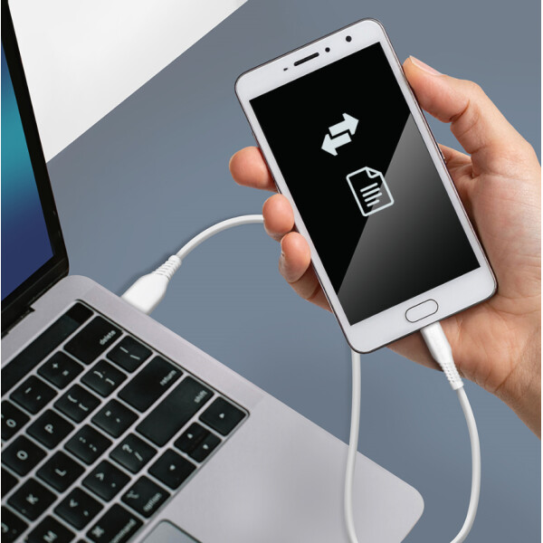LogiLink USB 2.0 Kabel, USB-A - USB-C, 0,3 m, weiß