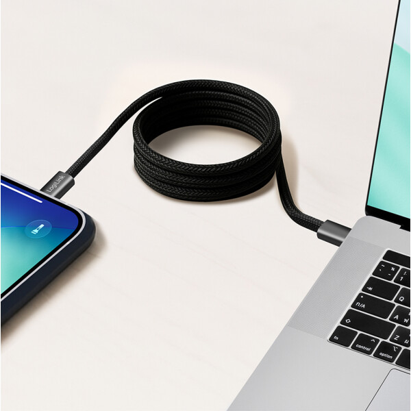 LogiLink Magnetisches Daten- & Ladekabel, USB-C, 1,5 m