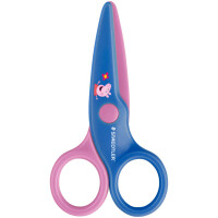 STAEDTLER Bastelschere Noris junior Peppa, rund, blau rosa