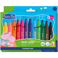 STAEDTLER Fasermaler Noris junior Peppa, 6er Kartonetui