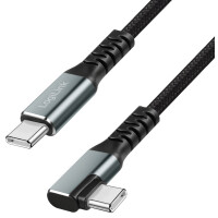LogiLink USB 3.2 Kabel, USB-C - USB-C abgewinkelt, 1,0 m