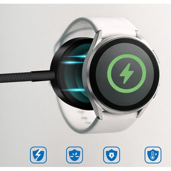 LogiLink Smartwatch-Induktions-Ladekabel f&uuml;r Galaxy, schwarz