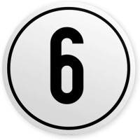 IWH Geschwindigkeitsschild 20 km h, selbstklebend