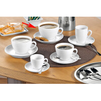 Esmeyer Milchkaffee-Tassen BISTRO, 6er Set, weiß