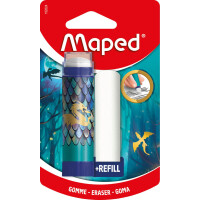 Maped Kunststoff-Radierer DRAGON + Ersatzradierer, Blister