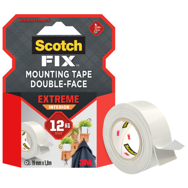 Scotch-FIX doppelseitiges Innenmontageband Extreme, 1,8 m