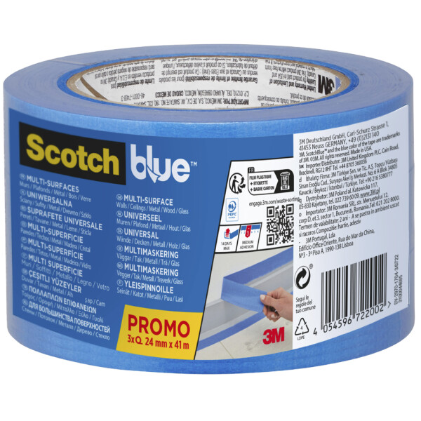 ScotchBlue Malerabdeckband "Multi-Surface", 24 mm x 41 m