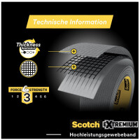 Scotch Universal-Gewebeklebeband 2904, 48 mm x 10 m, silber