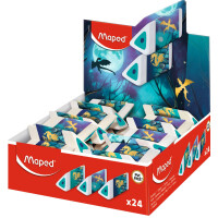 Maped Kunststoff-Radierer Pyramide DRAGON, 24er Display