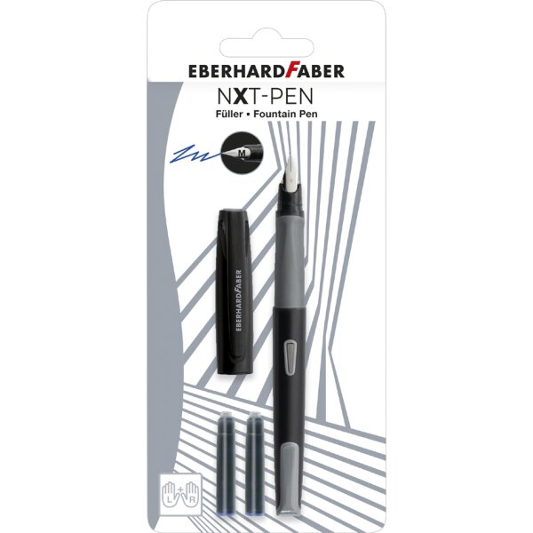 EBERHARD FABER F&uuml;llhalter NXT-Pen, wei&szlig; schwarz, Blister