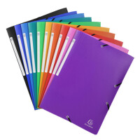 EXACOMPTA Eckspannermappe, DIN A4, PP, dunkelblau