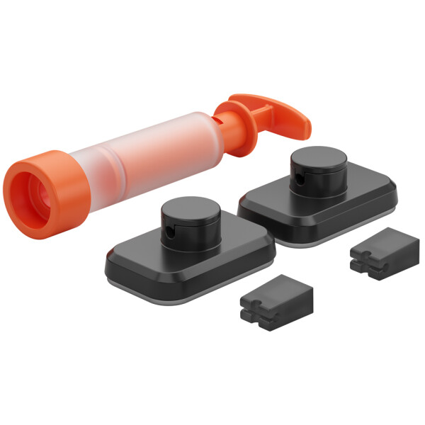 metaltex Befestigungs-System VacuumFix, Haken-Set schwarz