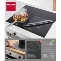 metaltex Induktionsfeld-Schutzmatte, 610 x 520 mm, schwarz