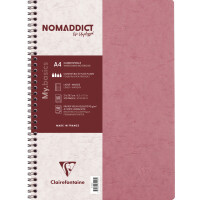 Clairefontaine Spiralbuch NOMADDICT, DIN A4, rosa