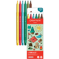 CARAN DACHE Fasermaler FIBRALO KAWAII Monsters, 6er Set