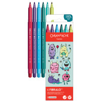 CARAN DACHE Fasermaler FIBRALO KAWAII Monsters, 6er Set