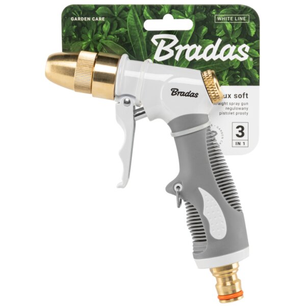 Bradas Spritzpistole AQUA LUX SOFT, 3 Spr&uuml;hfunktionen, wei&szlig;