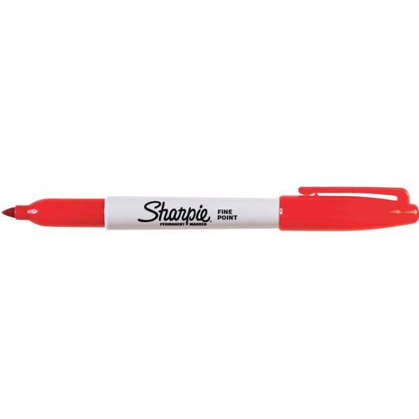 Sharpie Permanent-Marker FINE, Solar Flare Red