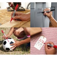Sharpie Permanent-Marker FINE, Solar Flare Red