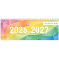Häfft Schuljahres-Tischkalender "Rainbow",...