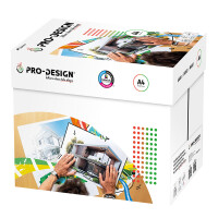 PRO-DESIGN Farblaserpapier hochweiß A4 120g - 1...