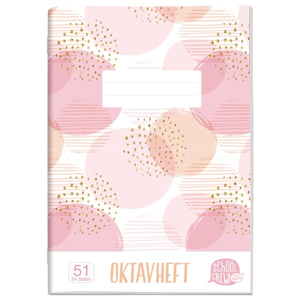 H&auml;fft SchoolCrew! Oktavheft "Soft Circles", DIN A6