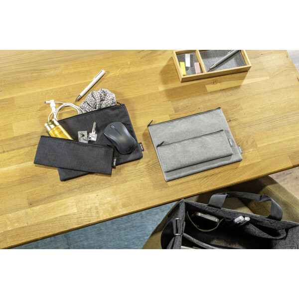 sigel Taschen-Organizer-Set für Business-Filztasche, grau