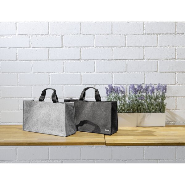 sigel Business-Filztasche Desk Sharing Bag Basic L, hellgrau