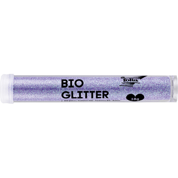 folia BIO Glitter, R&ouml;hrchen, 10 g, irisierend lila