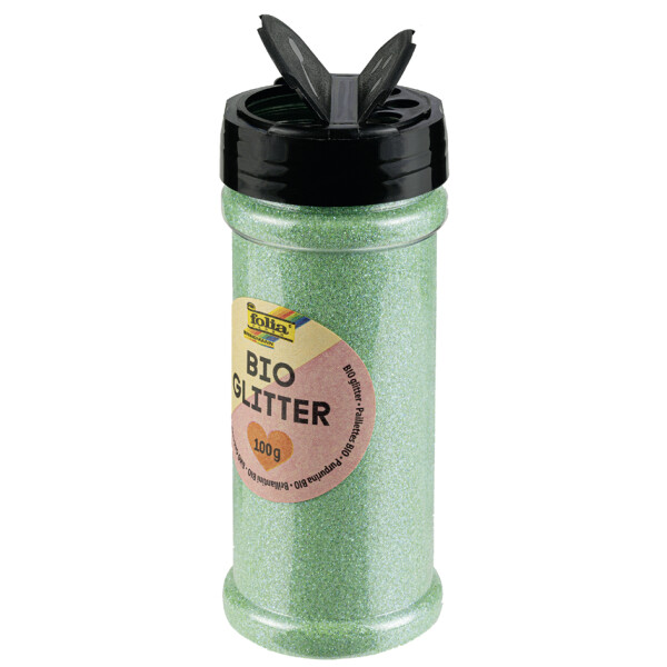 folia BIO Glitter, 100 g, irsisierend wei&szlig;