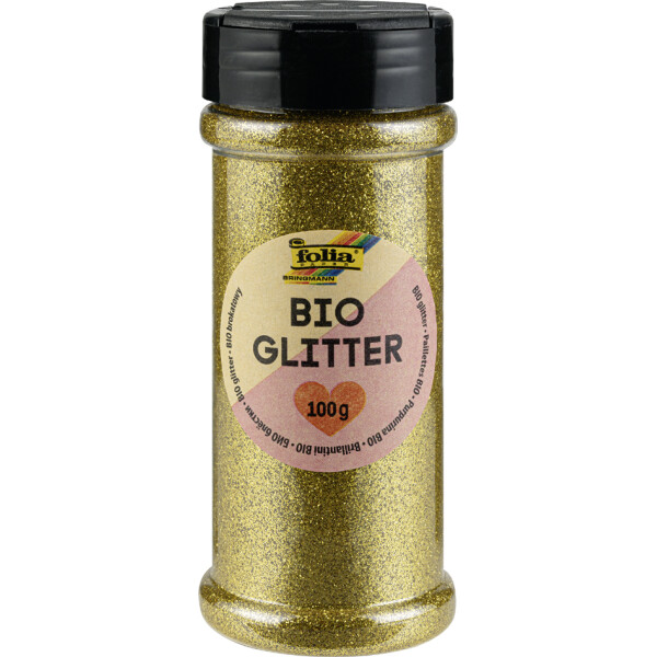folia BIO Glitter, 100 g, gold