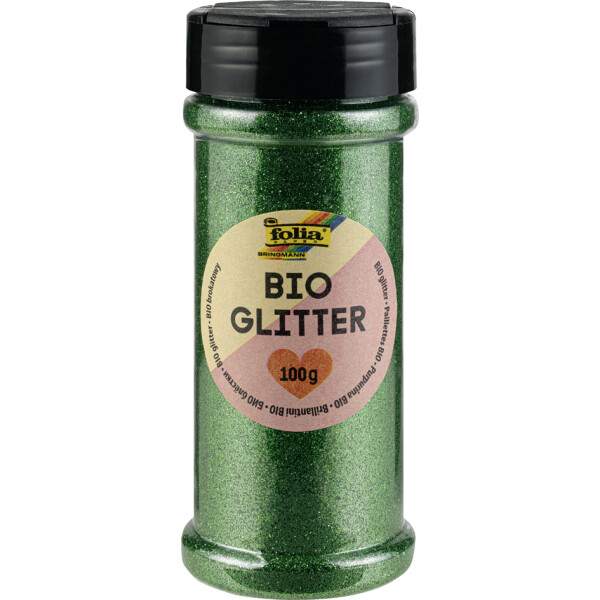 folia BIO Glitter, 100 g, gr&uuml;n