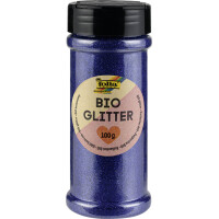 folia BIO Glitter, 100 g, blau