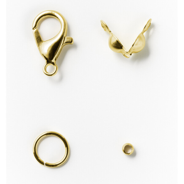folia Schmuckverschluss-Set, 70-teilig, gold
