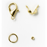 folia Schmuckverschluss-Set, 70-teilig, gold